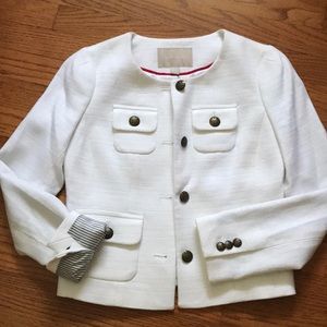 Banana Republic White blazer
